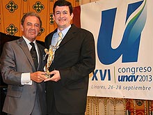 D. José Luis Prieto Otero, Presidente de UNAV y D. Manuel Sos Gallen, Director Gerente de Pipeline Software