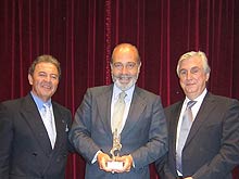 D. José Luis Prieto, Presidente  de la Unión de Agencias de Viajes (UNAV), D. Antonio Nieto, Director General de Turismo de la Comunidad de Madrid y D. José Luis Ramil, Presidente de la Asociación de Grupos Comerciales (AGRUPA)