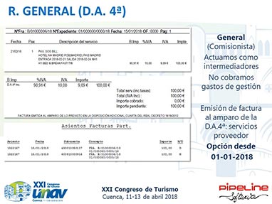 Modificacin de la Disposicin Adicional 4 del Reglamento de Facturacin. Posibilidad de emitir facturas para documentar determinadas operaciones en las que las Agencias de Viajes operan en nombre y por cuenta del proveedor