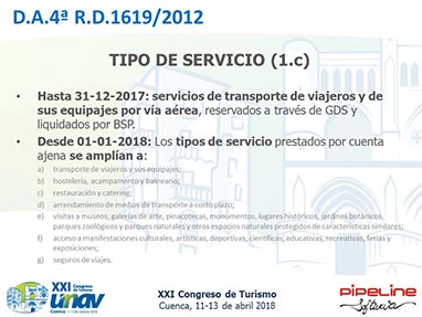 Modificacin de la Disposicin Adicional 4 del Reglamento de Facturacin. Posibilidad de emitir facturas para documentar determinadas operaciones en las que las Agencias de Viajes operan en nombre y por cuenta del proveedor