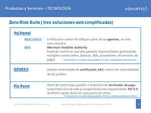 Obtencin de Certificados PCI/DSS necesarios para el mantenimiento de la Licencia IATA.